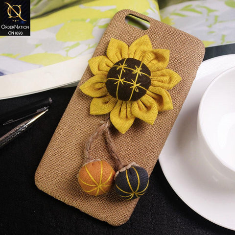 Luxury 3D Sunflower Pumpkin Warm Winter Case For iPhone 6s Plus / 6 Plus - Brown