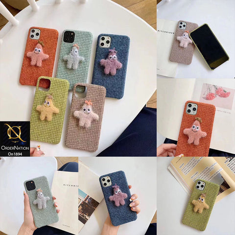 3D Cute Starfish Pure Autumn Warm Carpet View Case For iPhone 8 / 7 - Green