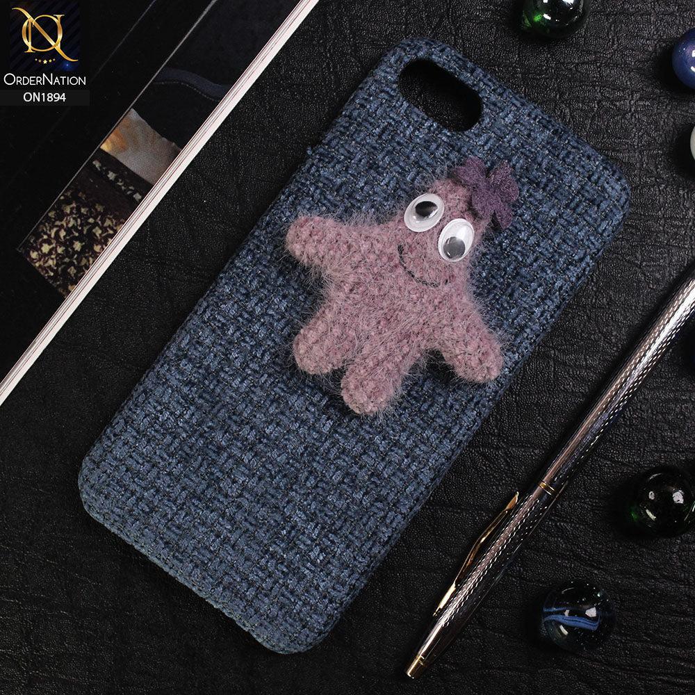iPhone SE 2020 Cover - Blue - 3D Cute Starfish Pure Autumn Warm Carpet View Case