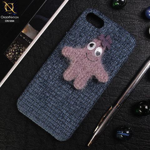 iPhone 8 / 7 Cover - Blue - 3D Cute Starfish Pure Autumn Warm Carpet View Case