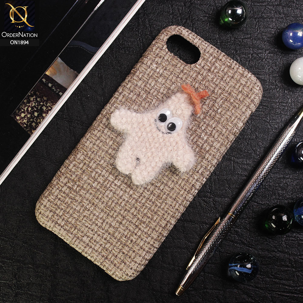 iPhone 8 / 7 Cover - Brown - 3D Cute Starfish Pure Autumn Warm Carpet View Case
