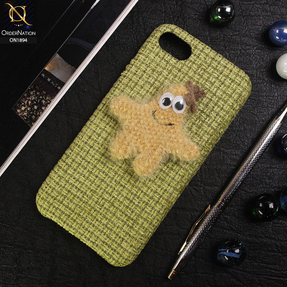 3D Cute Starfish Pure Autumn Warm Carpet View Case For iPhone 8 / 7 - Green