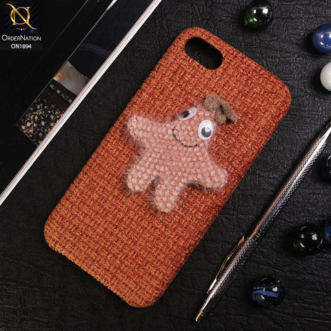 iPhone 8 / 7 Cover - Orange - 3D Cute Starfish Pure Autumn Warm Carpet View Case