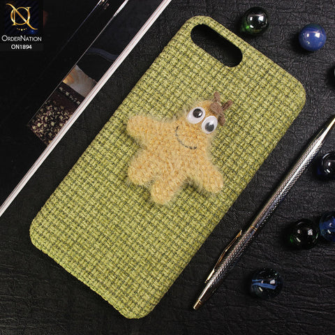 iPhone 8 Plus / 7 Plus Cover - Green - 3D Cute Starfish Pure Autumn Warm Carpet View Case