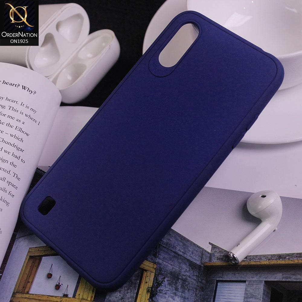 Samsung Galaxy A01 Cover - Blue - Stylish 3D Camera Soft Jell Cases