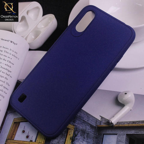 Samsung Galaxy A01 Cover - Blue - Stylish 3D Camera Soft Jell Cases