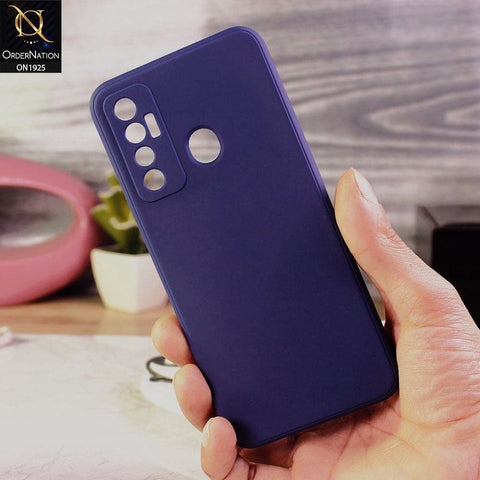 Tecno Camon 17 Cover - Dark Blue - Stylish 3D Camera Soft Jell Cases