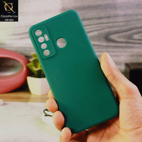 Tecno Camon 17 Cover - Green - Stylish 3D Camera Soft Jell Cases