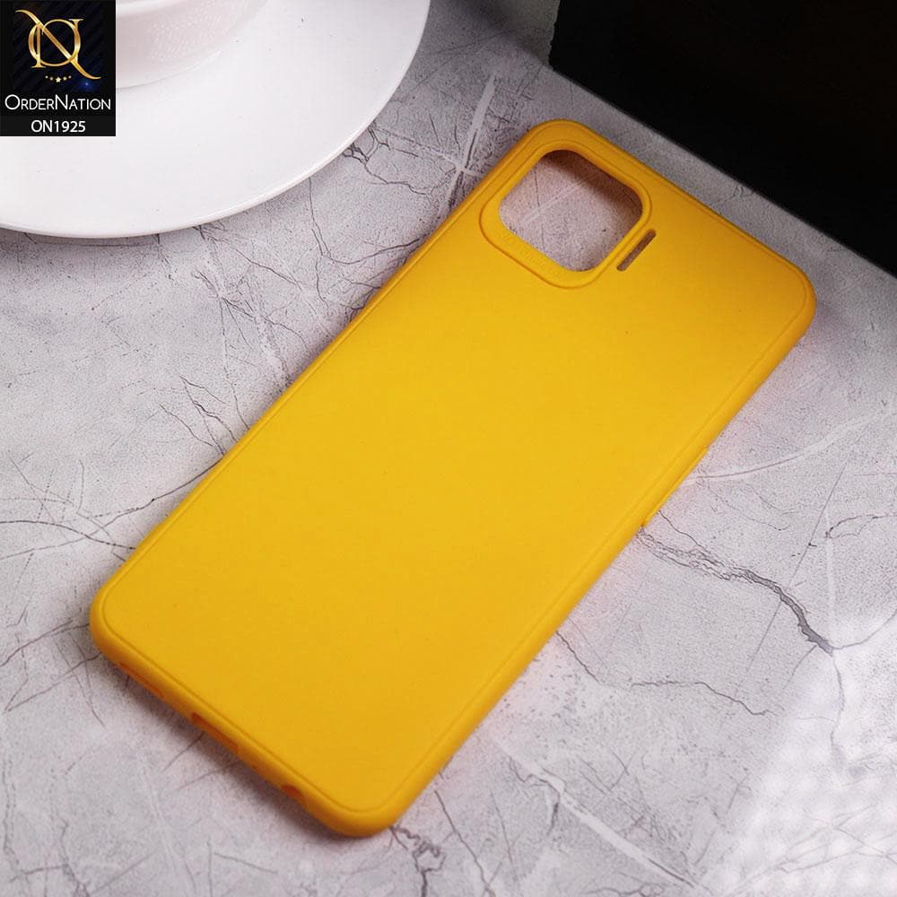 Oppo F17 Pro Cover - Yellow - Stylish 3D Camera Soft Jell Cases