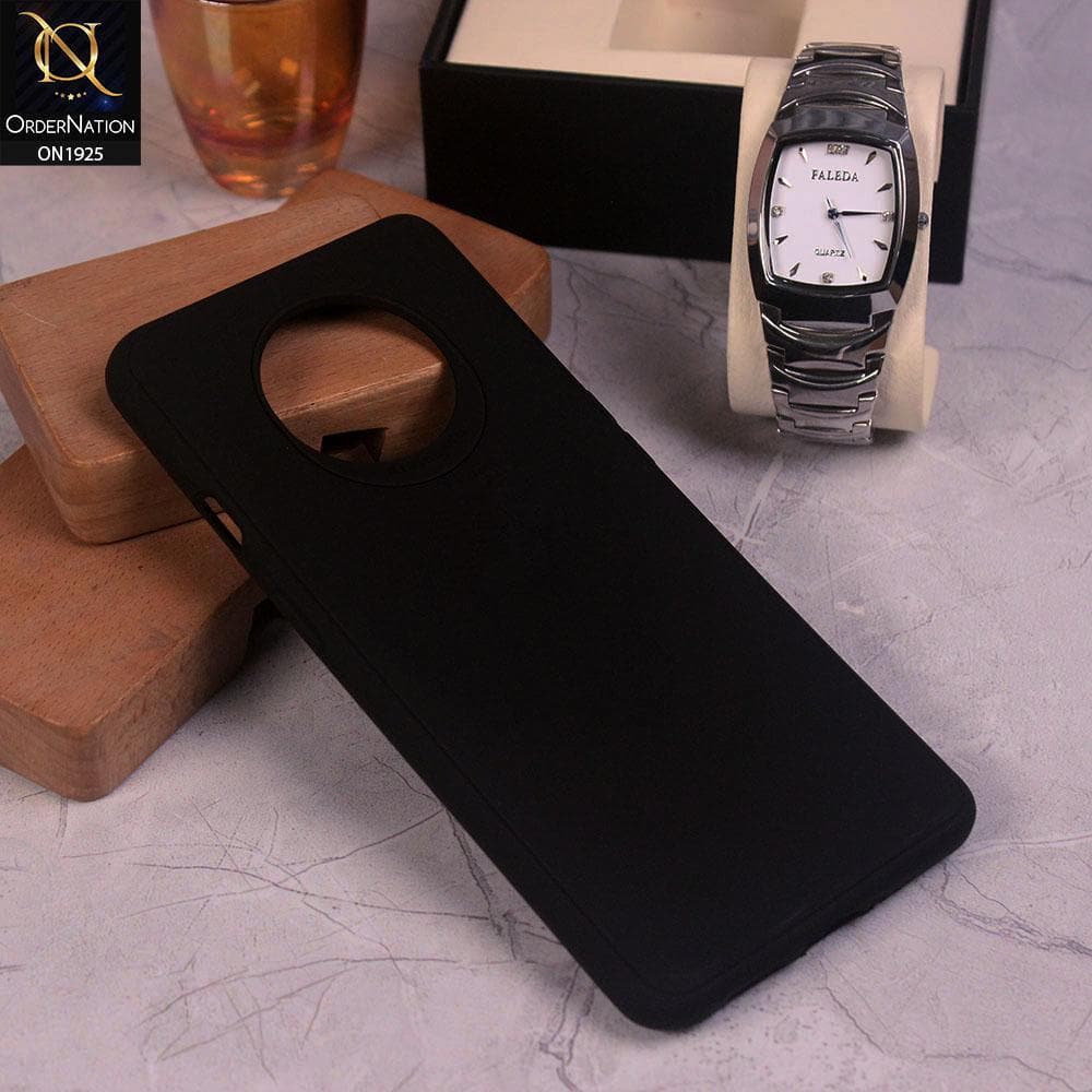 OnePlus 7T Cover - Black - Stylish 3D Camera Soft Jell Cases