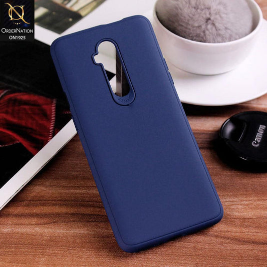 OnePlus 7t Pro Cover - Blue - Stylish 3D Camera Soft Jell Cases