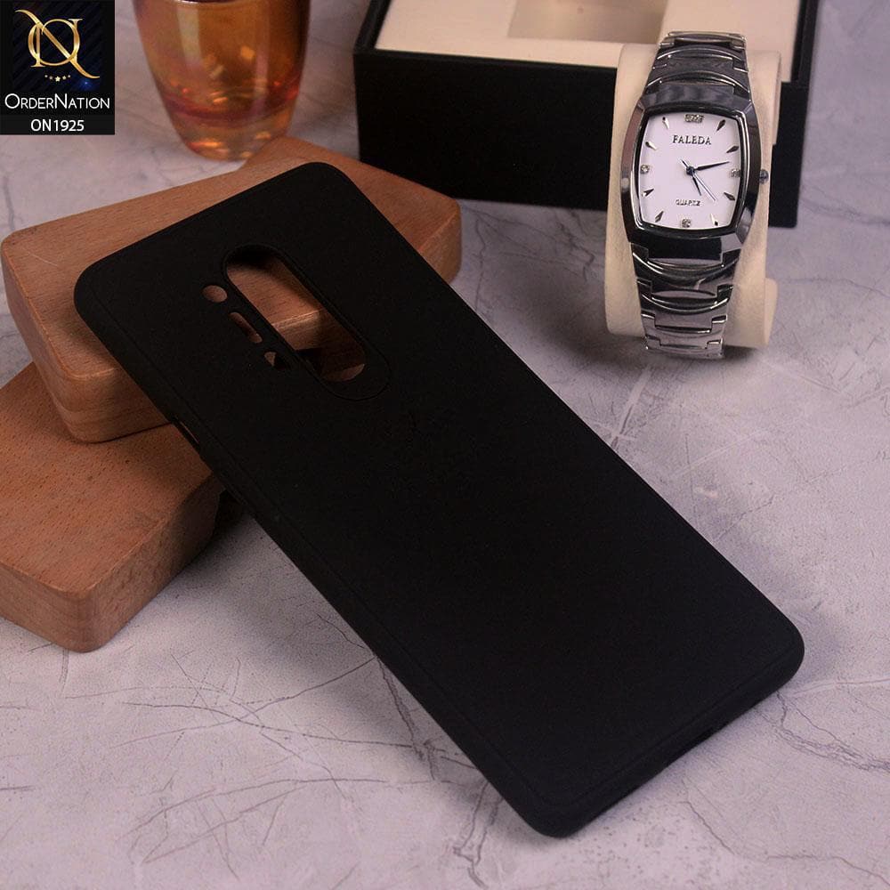 OnePlus 8 Pro Cover - Black - Stylish 3D Camera Soft Jell Cases