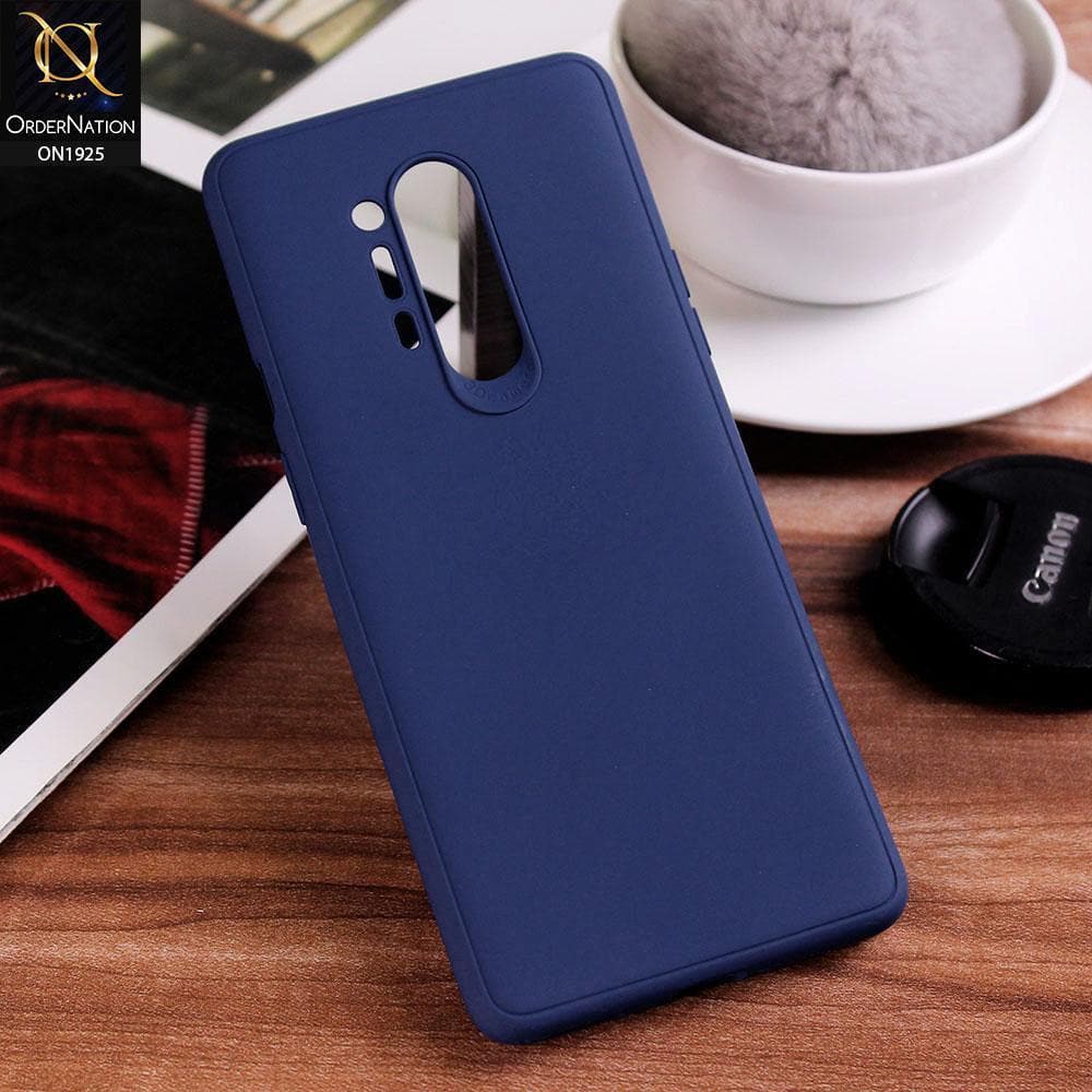 OnePlus 8 Pro Cover - Blue - Stylish 3D Camera Soft Jell Cases