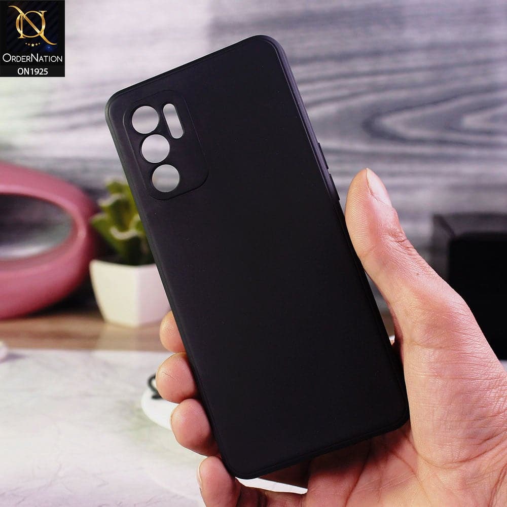 Oppo Reno 6 Cover - Black - Stylish 3D Camera Soft Jell Cases