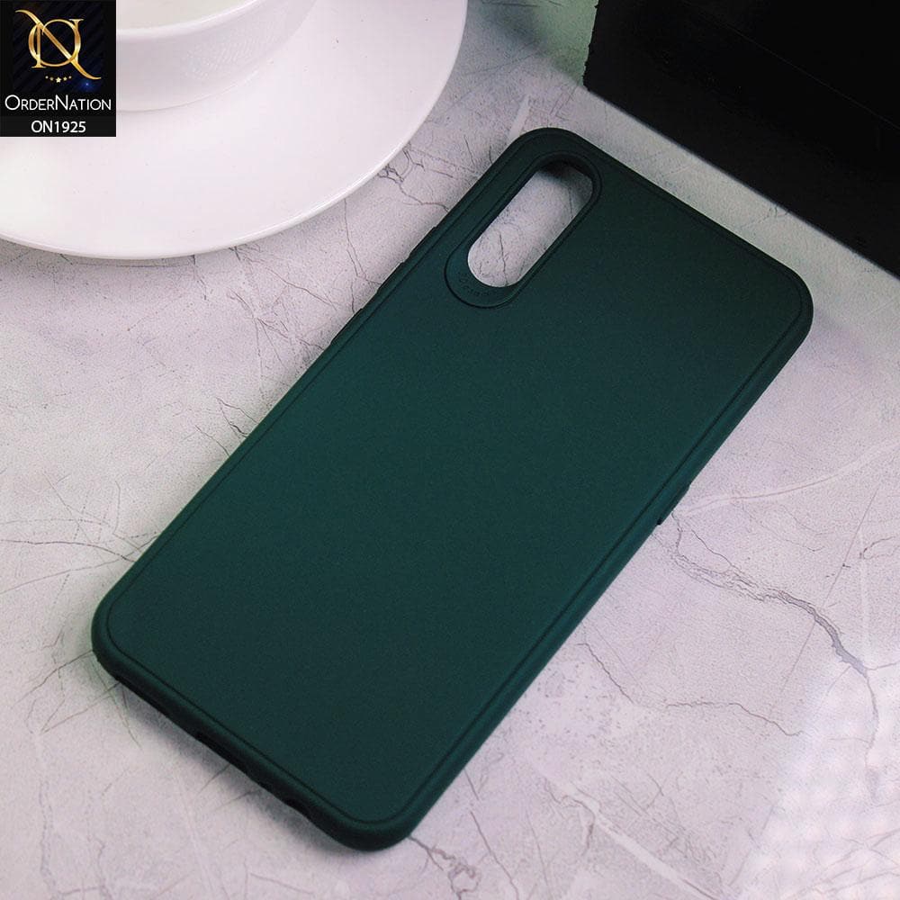 Vivo S1 Cover - Dark Green - Stylish 3D Camera Soft Jell Cases