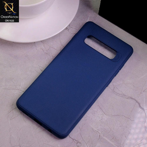 Samsung Galaxy S10 Plus Cover - Blue - Stylish 3D Camera Soft Jell Cases