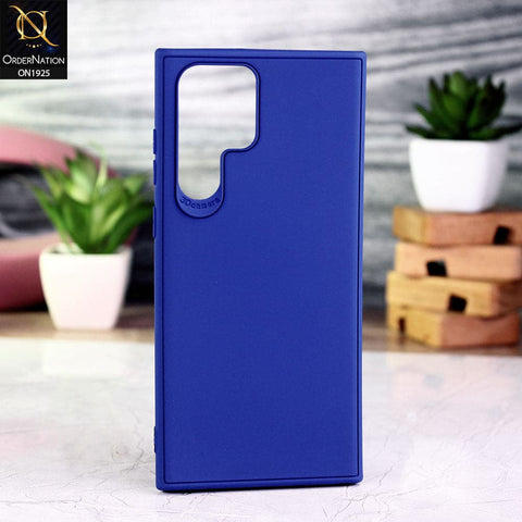 Samsung Galaxy S22 Ultra 5G Cover - Royal Blue - Stylish 3D Camera Soft Jell Case