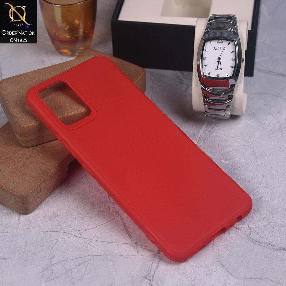 Vivo V20 Cover - Red - Stylish 3D Camera Soft Jell Cases