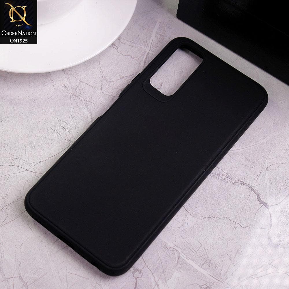 Vivo Y12s Cover - Black - Stylish 3D Camera Soft Jell Cases