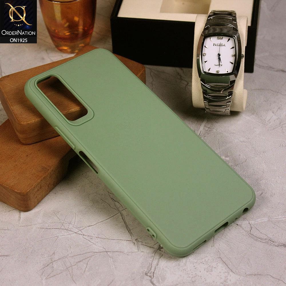 Vivo Y20s Cover - Light Green - Stylish 3D Camera Soft Jell Cases