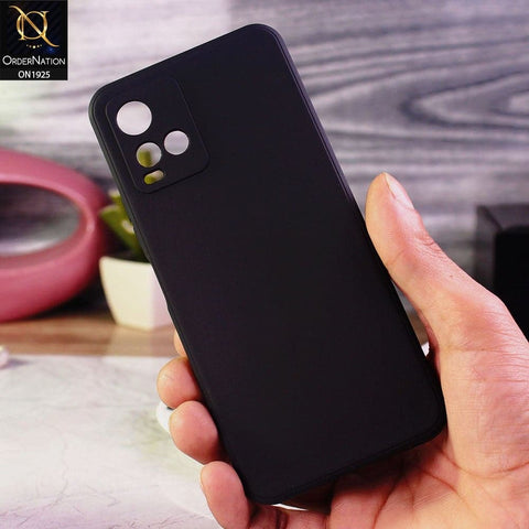 Vivo Y33s Cover - Black - Stylish 3D Camera Soft Jell Cases