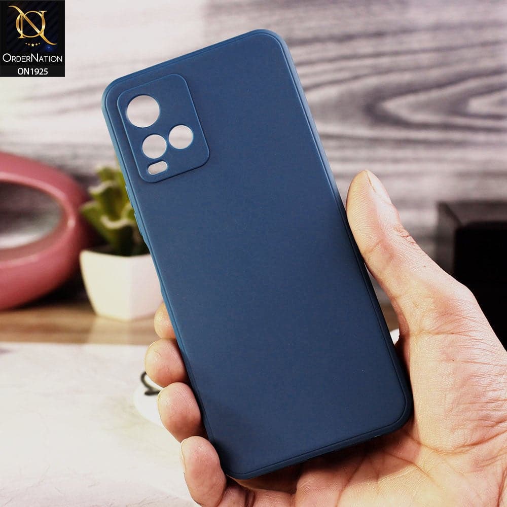 Vivo Y33s Cover - Blue - Stylish 3D Camera Soft Jell Cases