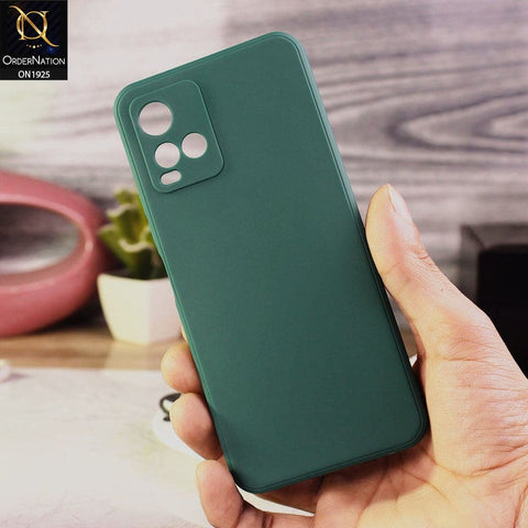 Vivo Y21s Cover - Green - Stylish 3D Camera Soft Jell Cases