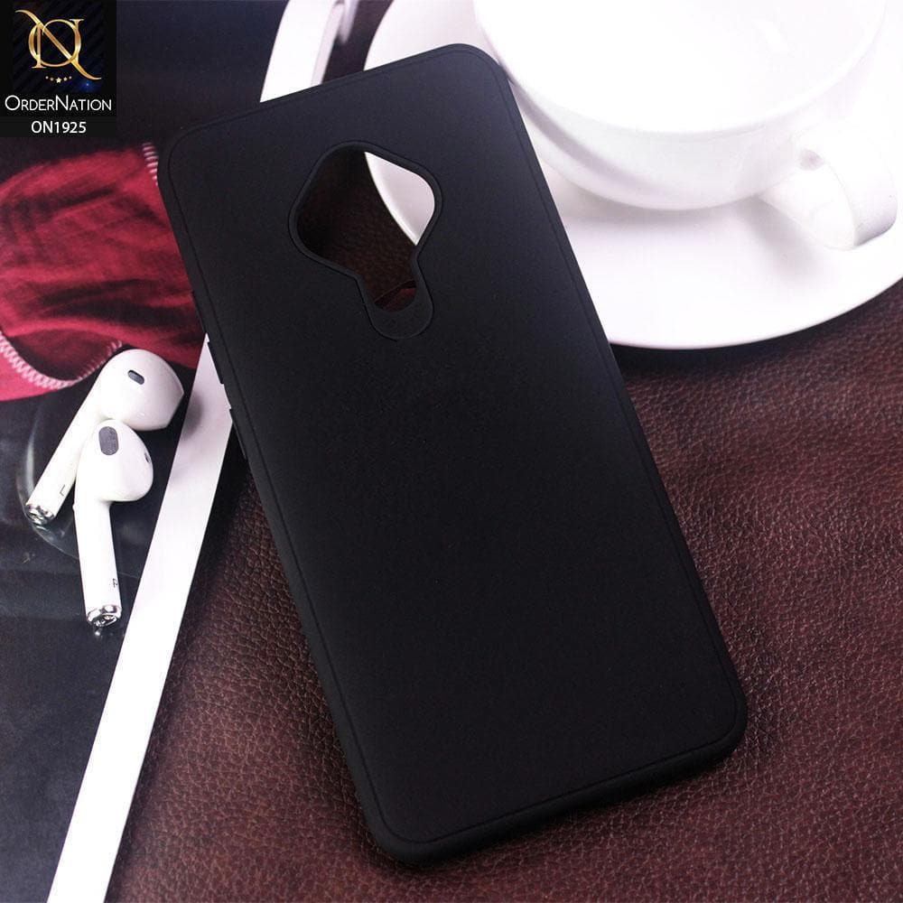 Vivo S1 Pro Cover - Black - Stylish 3D Camera Soft Jell Cases