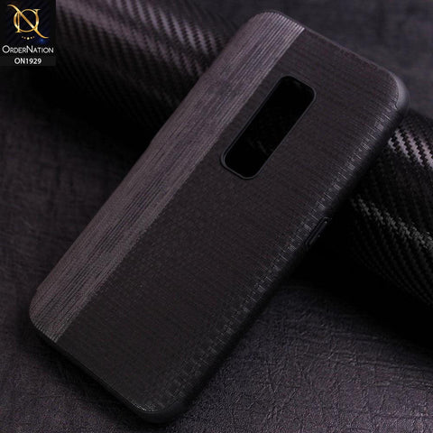 Vivo V17 Pro Cover - Black - New Stylish Leather Tpu Soft Case