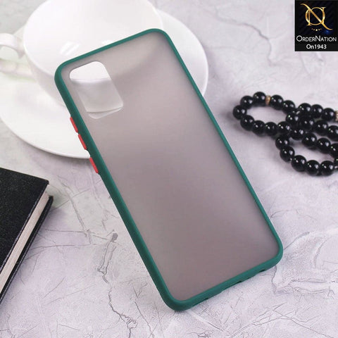 Samsung Galaxy A02s Cover - Green - Soft Colorful Border Semi Transparent Back Shell Case