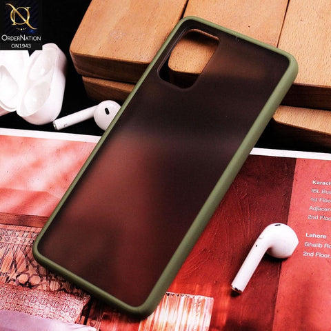 Samsung Galaxy S20 Plus Cover - Light Green - Luxury Semi Tranparent Color Frame Matte Hard PC Protective Case