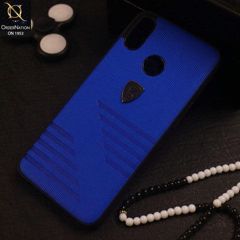 Realme 3 Pro Cover - Blue - Puloka Linning Style Soft Borders Back Shell Case