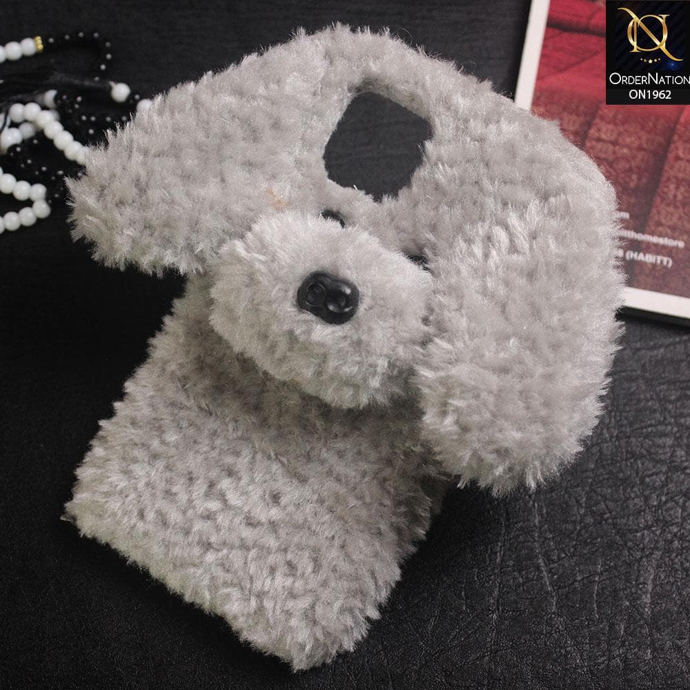 iPhone 11 Cover - Gray - Luxury Plush Warm Soft Fuzzy Case