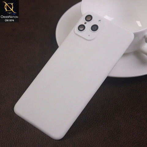 iPhone XS / X Convert to iPhone 11 Pro Protector - White - New Face Lift Matte Back Glass Protector