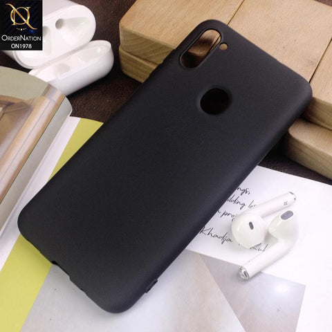 Samsung Galaxy M11 Cover - Black - Candy Color Soft Silicon Case