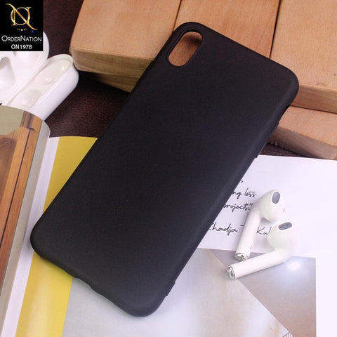 iPhone XS Max Cover - Black - Candy Color Soft Silicon Case
