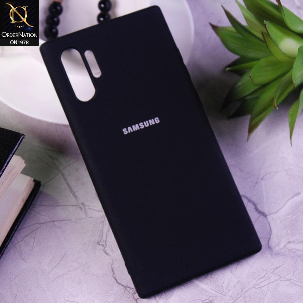 Samsung Galaxy Note 10 Plus Cover - Black - Candy Color Soft Silicon Case