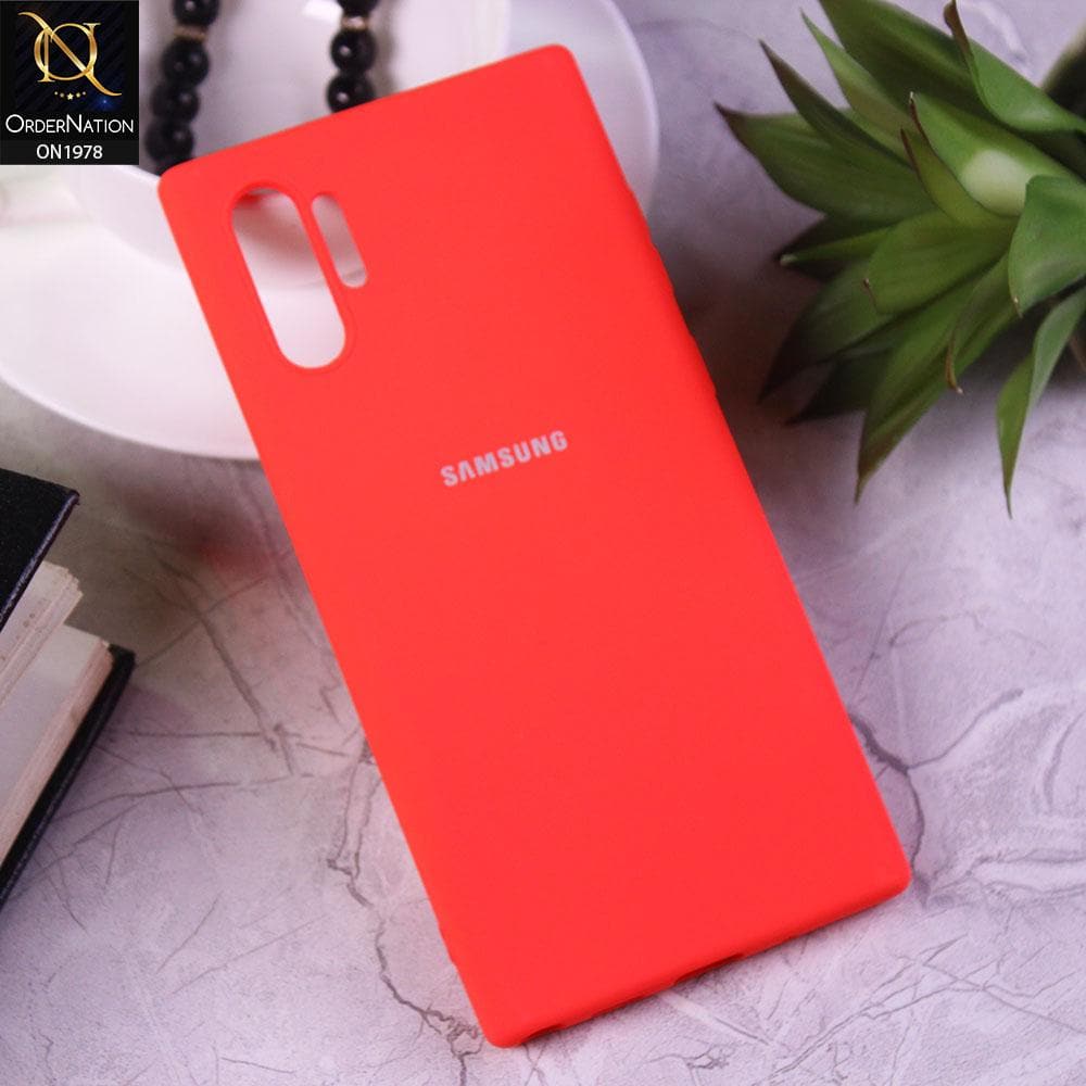 Samsung Galaxy Note 10 Plus Cover - Candy Red - Candy Color Soft Silicon Case