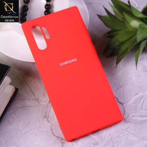 Samsung Galaxy Note 10 Plus Cover - Candy Red - Candy Color Soft Silicon Case