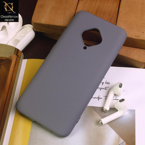 Vivo S1 Pro Cover - Gray - Candy Color Soft Silicon Case