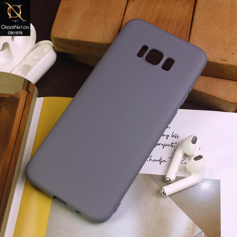 Samsung Galaxy S8 Cover - Gray - Candy Color Soft Silicon Case
