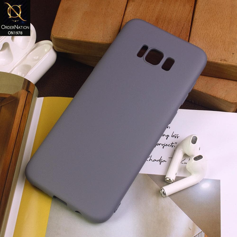 Samsung Galaxy S8 Plus Cover - Gray - Candy Color Soft Silicon Case