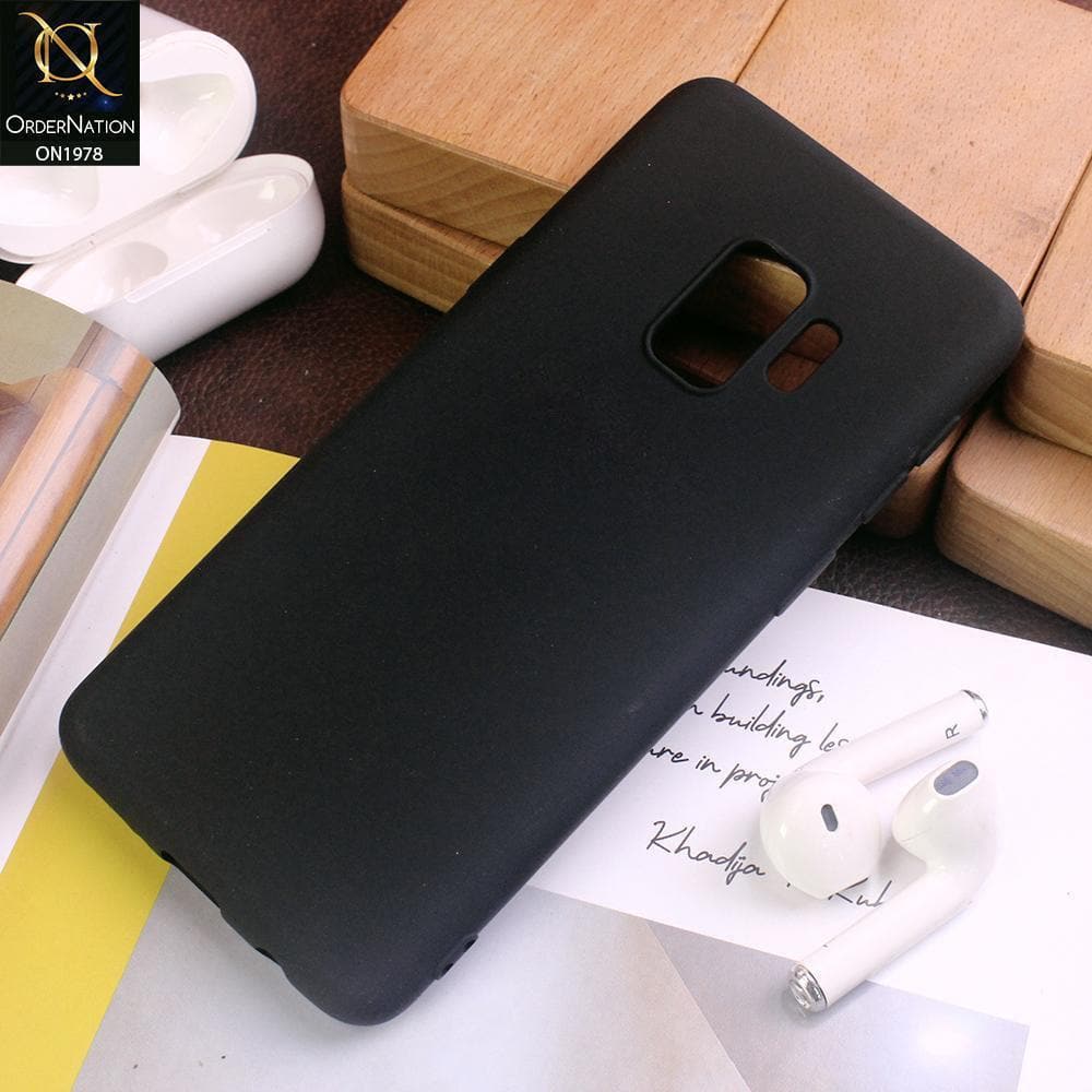 Samsung Galaxy S9 Cover - Black - Candy Color Soft Silicon Case