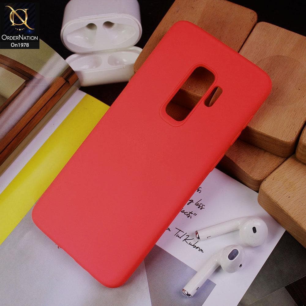 Samsung Galaxy S9 Plus Cover - Candy Red - Candy Color Soft Silicon Case