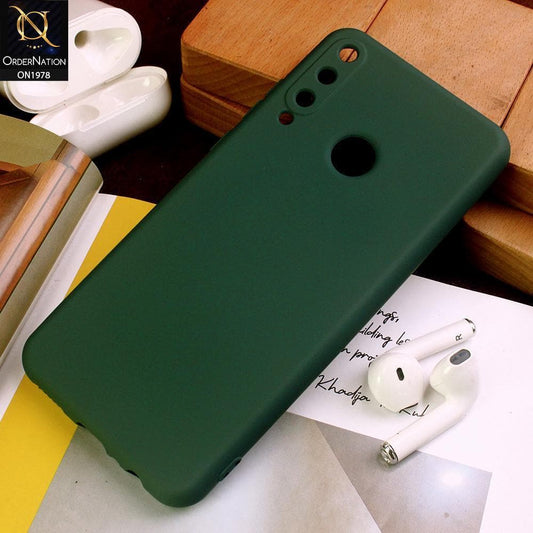 Huawei Y6p Cover - Green - Candy Color Soft Silicon Case