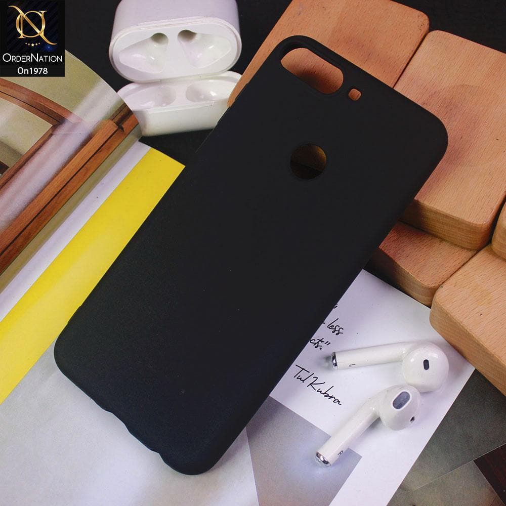 Huawei Y7 Prime 2018 / Y7 2018 Cover - Black - Candy Color Soft Silicon Case