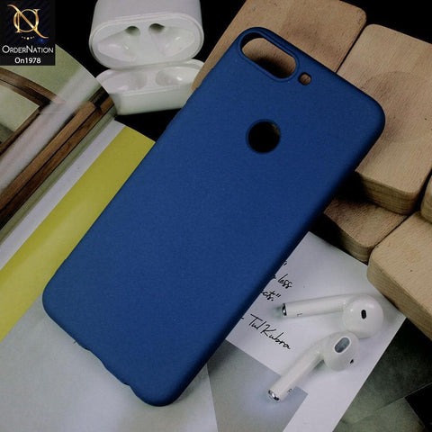 Huawei Y7 Prime 2018 / Y7 2018 Cover - Blue - Candy Color Soft Silicon Case
