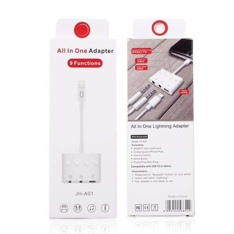 All In One Lightning Adapter Pop-Up Window JH-A01 - White