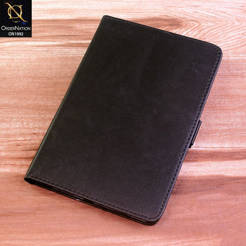 Samsung Galaxy Tab A7 Lite Cover - Black - Luxury Shockproof Smart Wakeup Flip Book Case