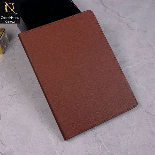 iPad Pro 11 (2020) Cover - Brown - Luxury Shockproof Smart Wakeup Flip Book Case
